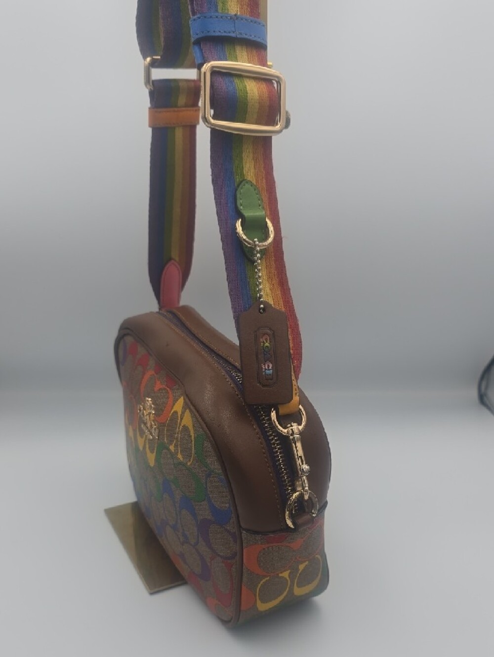 Coach Multicolor Pride Collection Signature Mono Crossbody W/ Strap/Tag (GOOD)🌈 - Picture 5 of 16